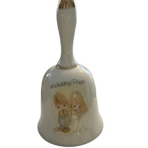 Precious Moments, Enesco “A Wedding Prayer” Vintage Ceramic Bell